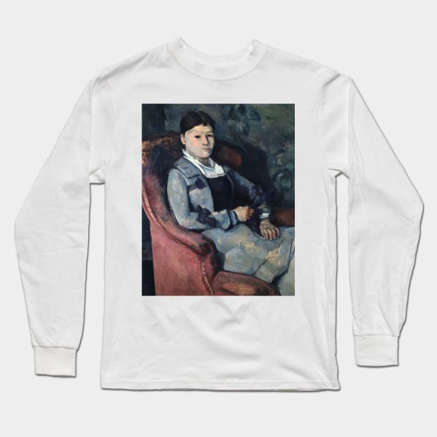 Portrait of Mme. Cezanne by Paul Cezanne Long Sleeve T-Shirt by Classic Art Stall